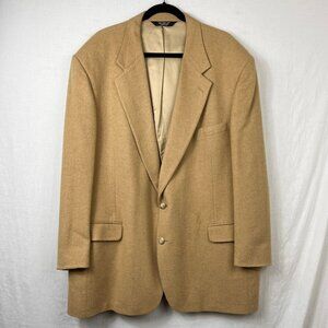 Vintage Gordon Thomas 100% Camel Blazer Mens 48L Oversized Layering Unisex